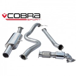 FD67b Cobra Sport Ford Fiesta MK7 ST180 2013> Turbo Back Package - 3" Bore (with Sports Catalyst / Non-Resonated) Single Tailpipe, Cobra Sport, FD67b